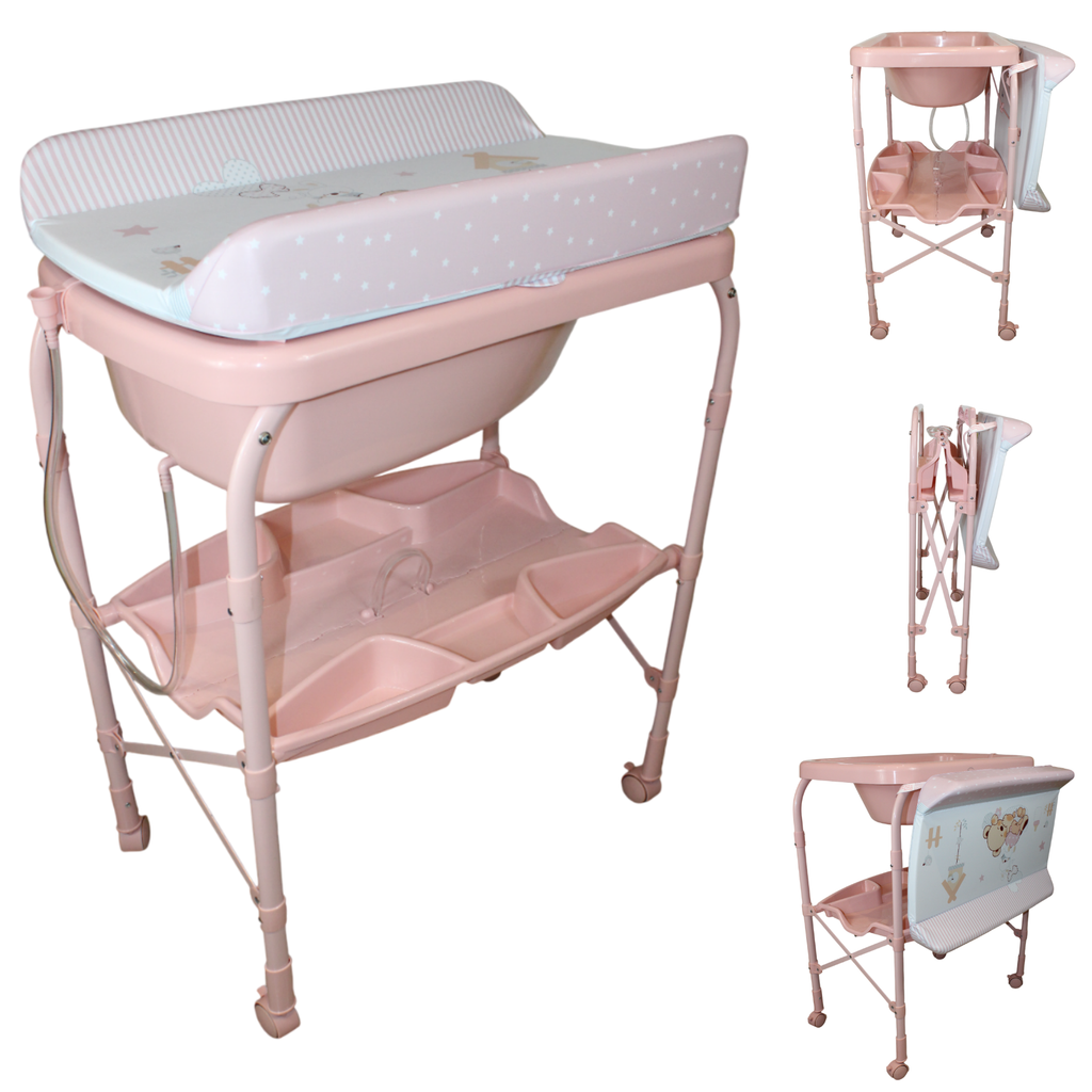 Bañera Para Bebé Plegable Con Cambiador
