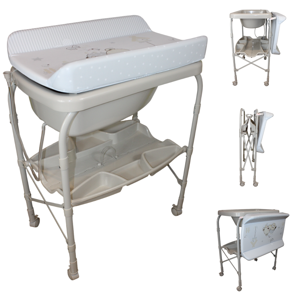 Bañera Para Bebé Plegable Con Cambiador