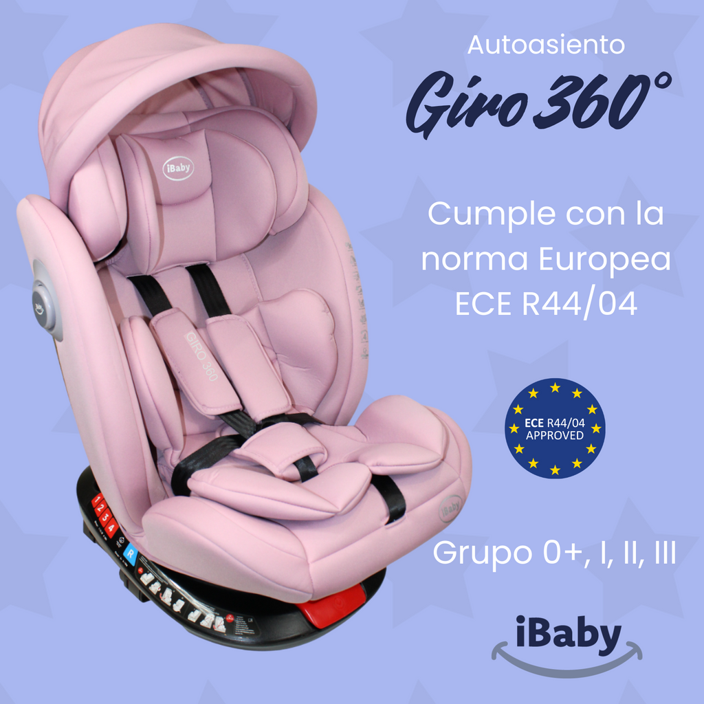 Autoasiento Reclinable Giro 360° Desde 0 A 36 Kg