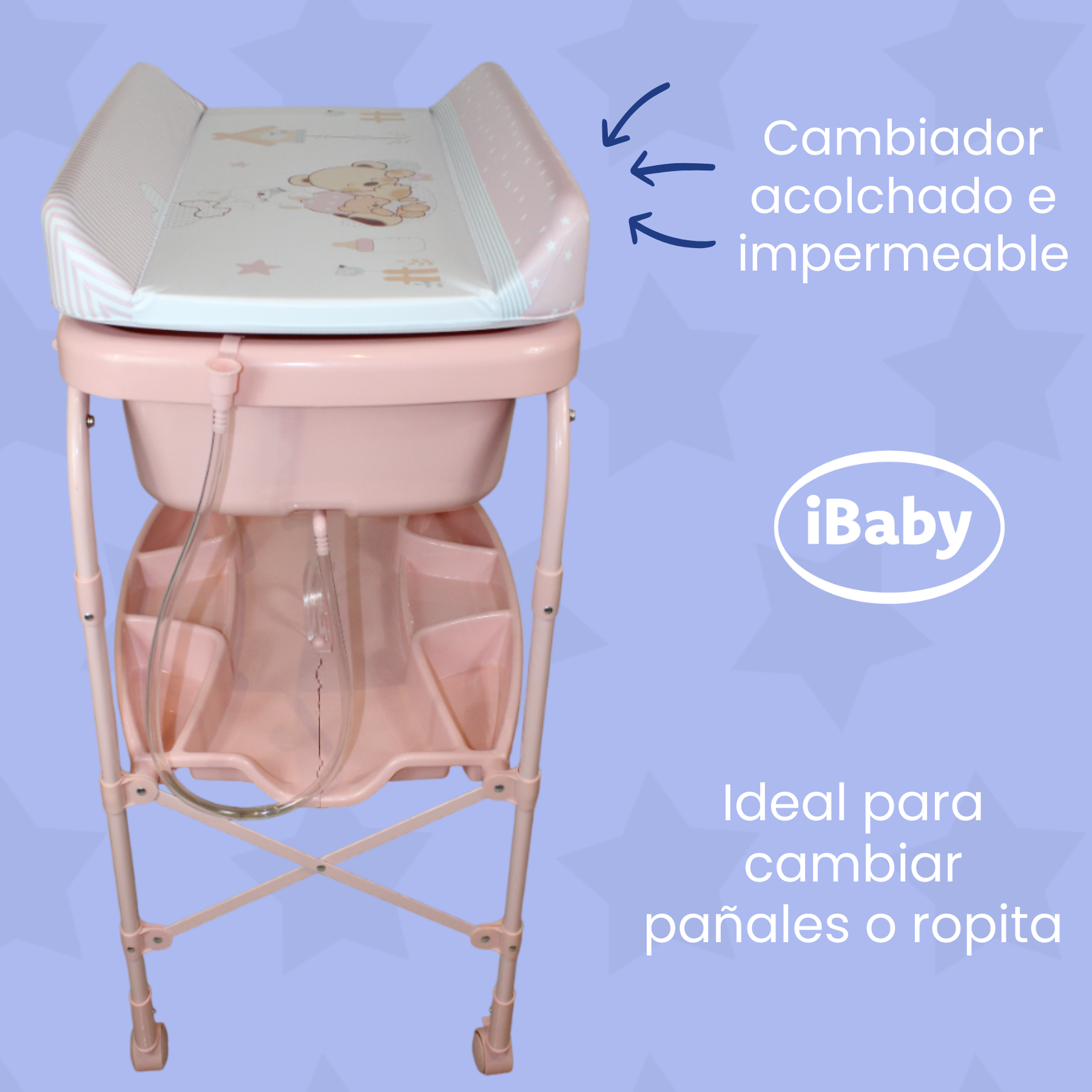 Bañera Para Bebé Plegable Con Cambiador