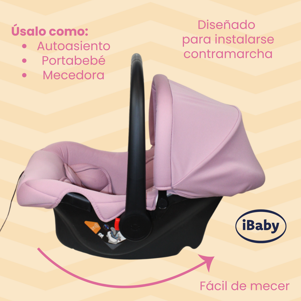 Autoasiento Porta Bebés Grupo 0+ Portaré Ibaby 3 En 1 Portaré Gris