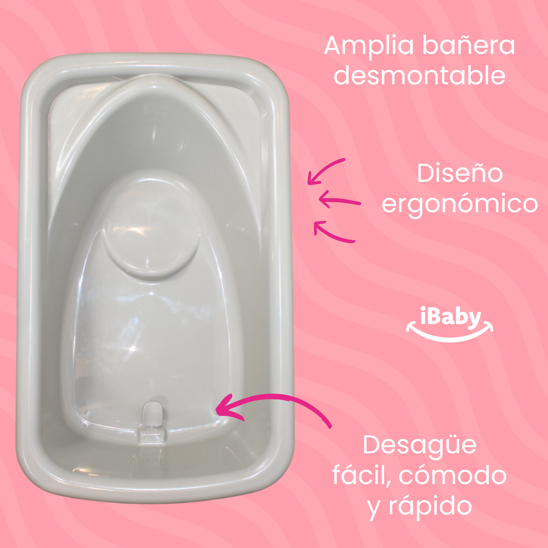 Bañera Para Bebé Plegable Con Cambiador