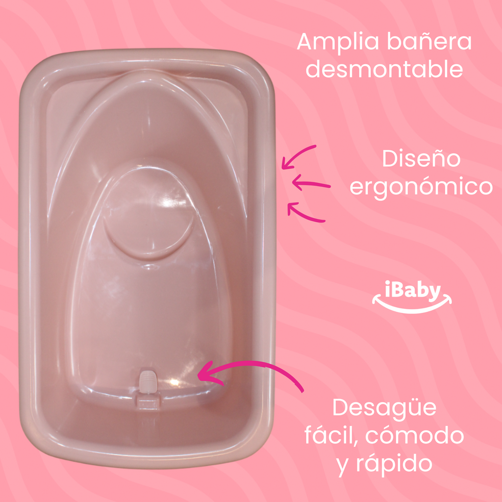 Bañera Para Bebé Plegable Con Cambiador
