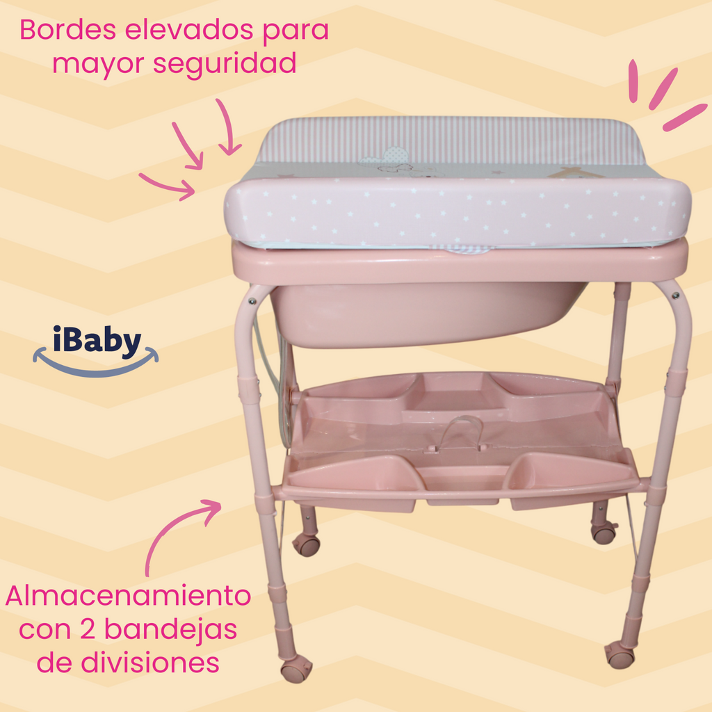 Bañera Para Bebé Plegable Con Cambiador