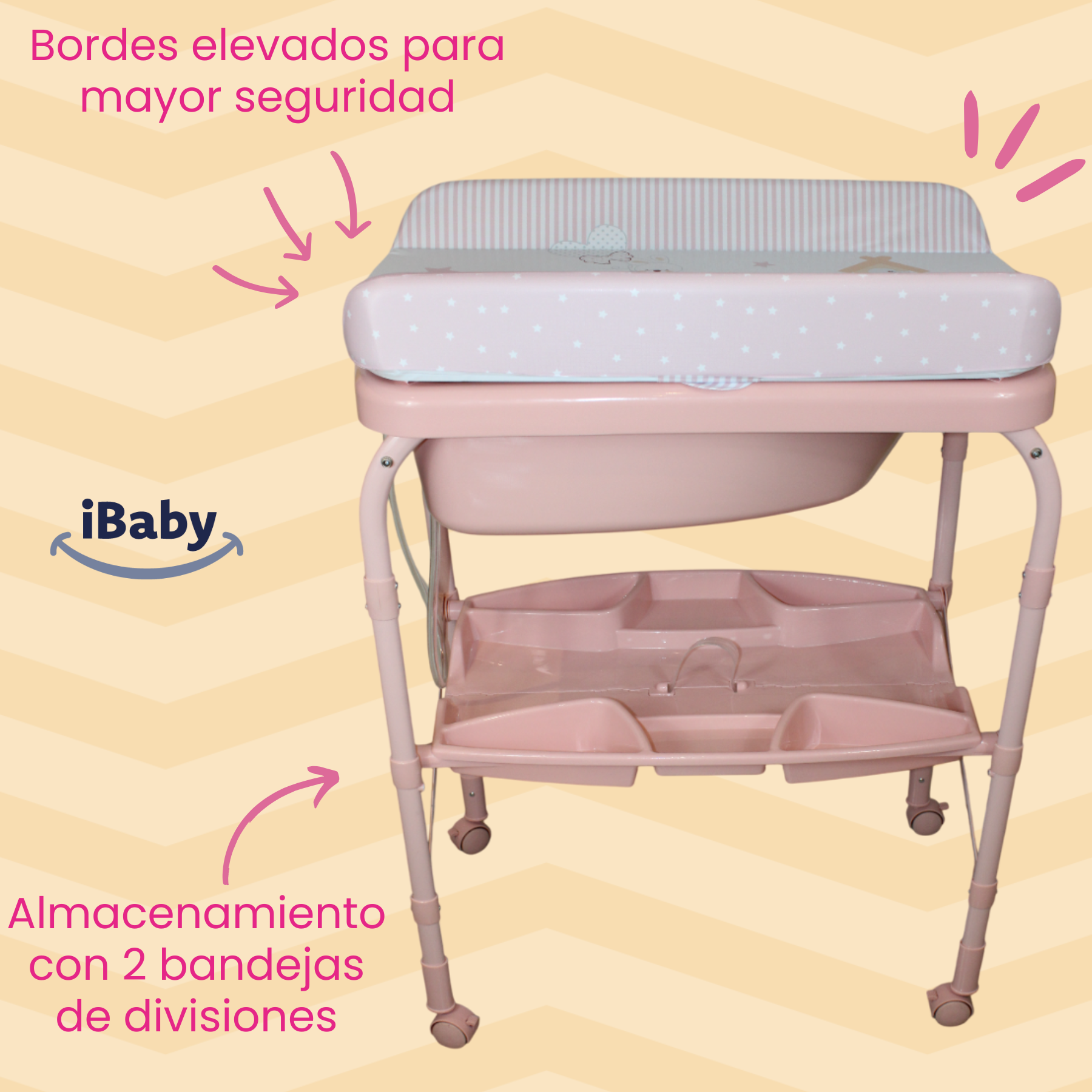 Bañera Para Bebé Plegable Con Cambiador