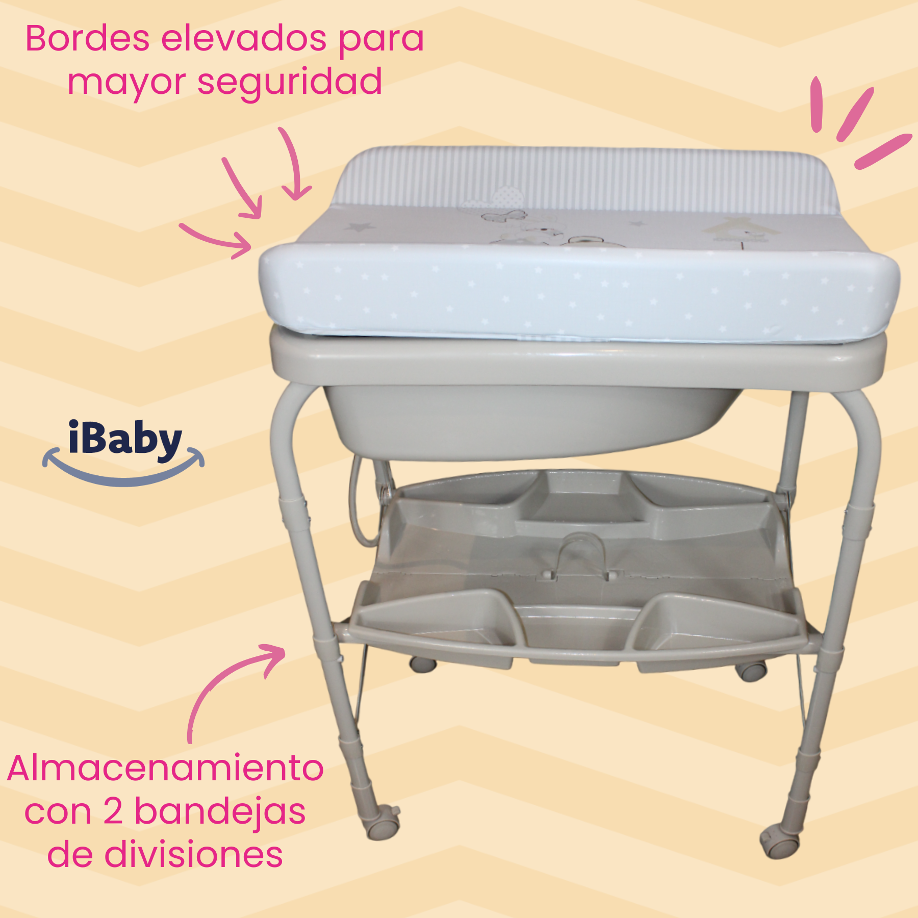 Bañera Para Bebé Plegable Con Cambiador