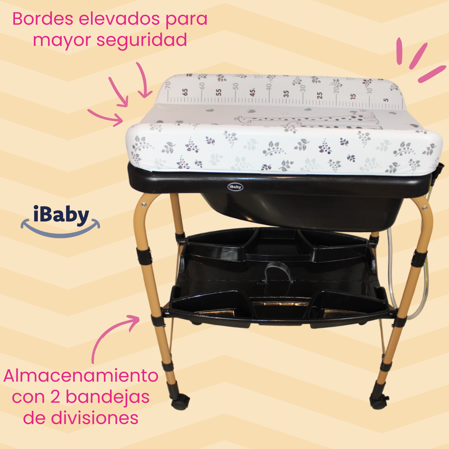 Bañera Para Bebé Plegable Con Cambiador