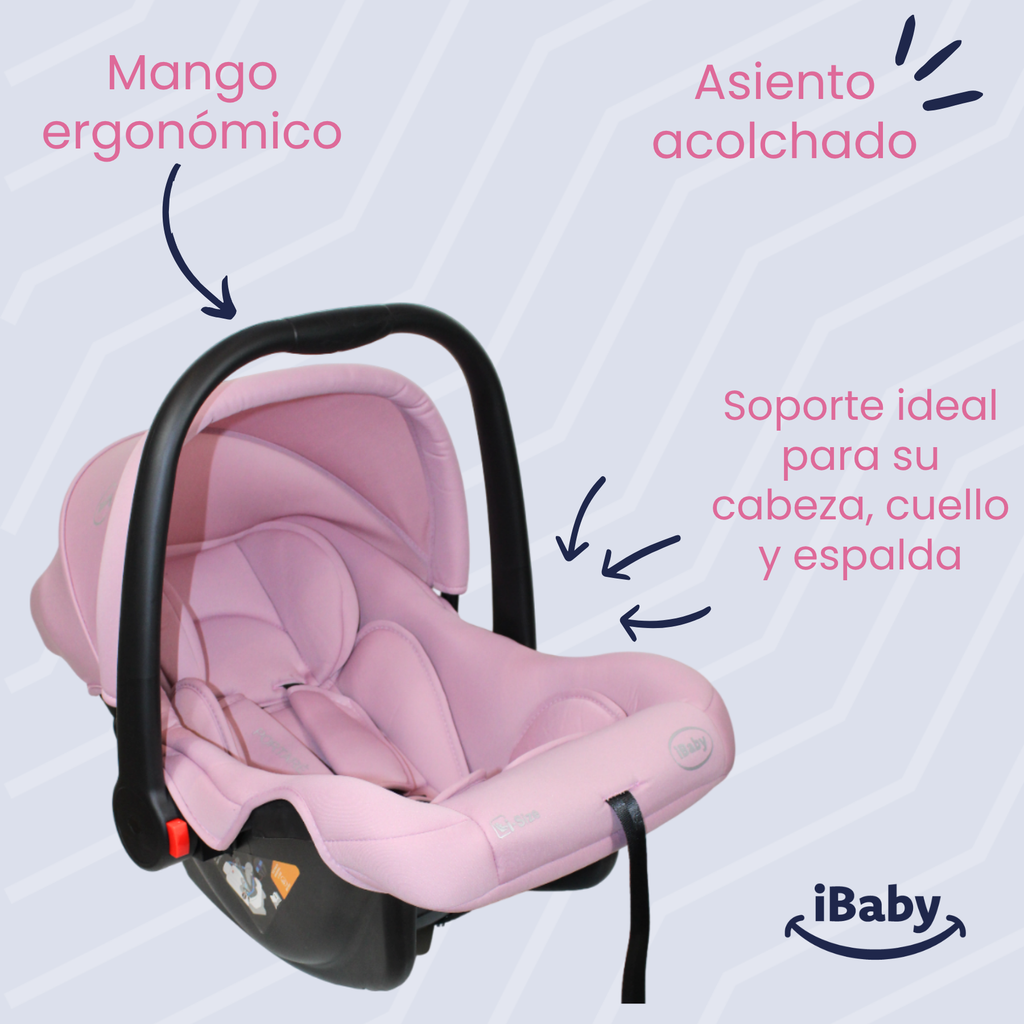 Autoasiento Porta Bebés Grupo 0+ Portaré Ibaby 3 En 1 Portaré Gris